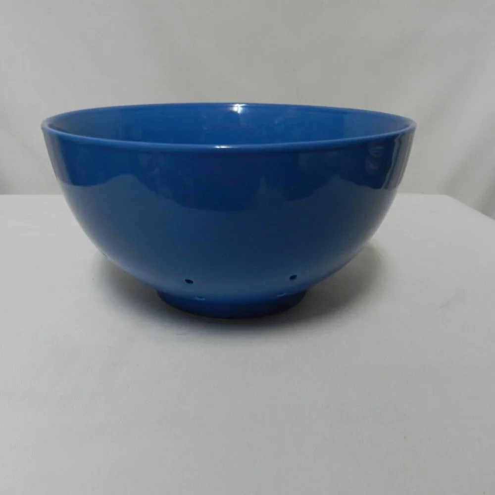 TAG colander strainer bowl ceramic insert blue Dishwasher Safe 4.5